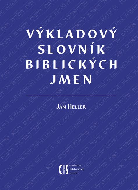 Slovník biblických jmen podle A. Adlofa 